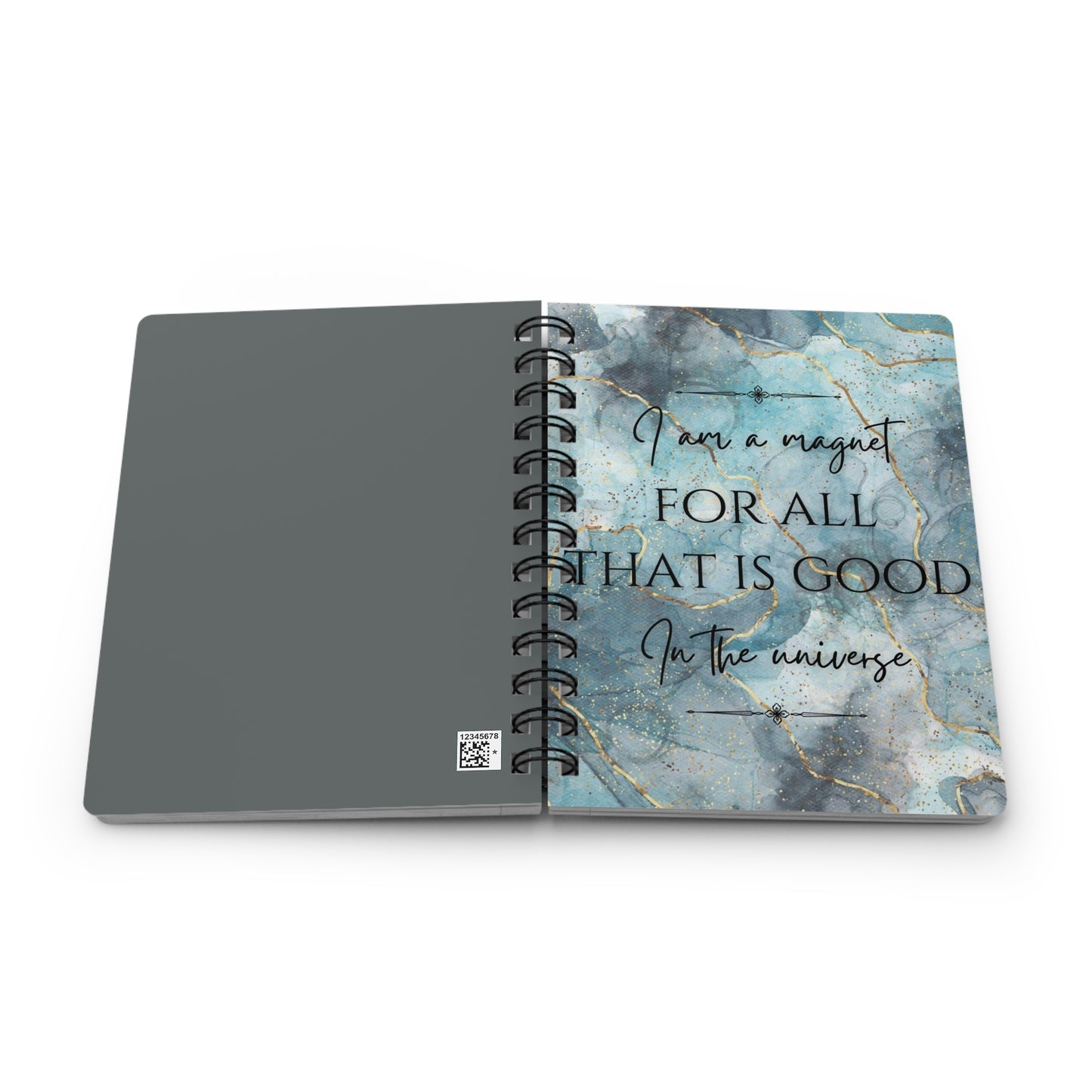 Magnet for Good Spiral Bound Journal, Inspirational Notebook, Gratitude Journal, Self-Reflection Diary, Affirmation Gift, Birthday Present
