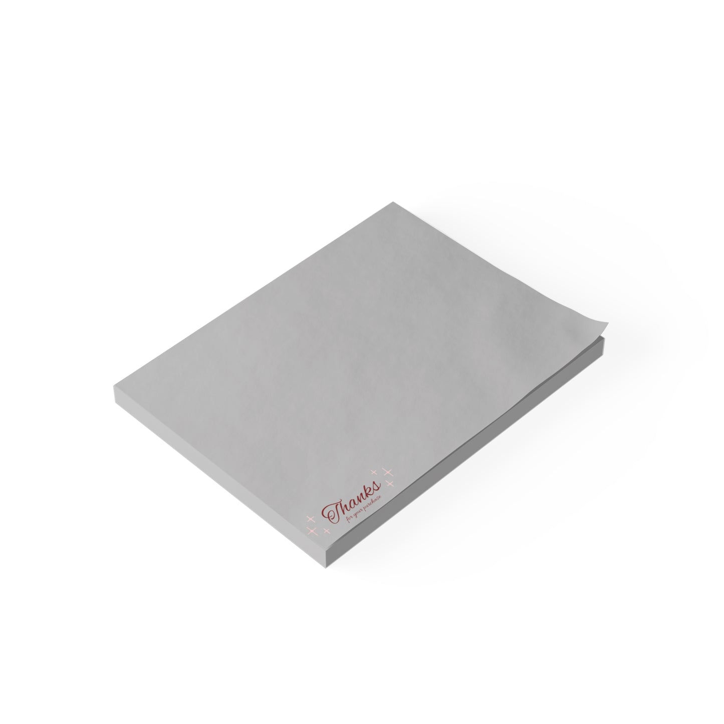 Grey " Thanks For Your Purchase" Post-it® Note Pads