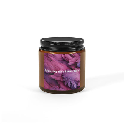 Scented Soy Candle (Multi-Size, Amber Jar)