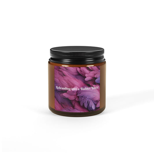 Scented Soy Candle (Multi-Size, Amber Jar)