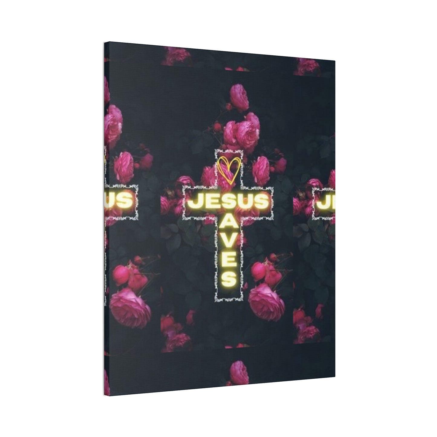 Religious Wall Art, Christian Home Decor, Jesus Saves Canvas, 0.75 inch stretched, Inspirational Gift, Religious Wall Decor, Christian Wall