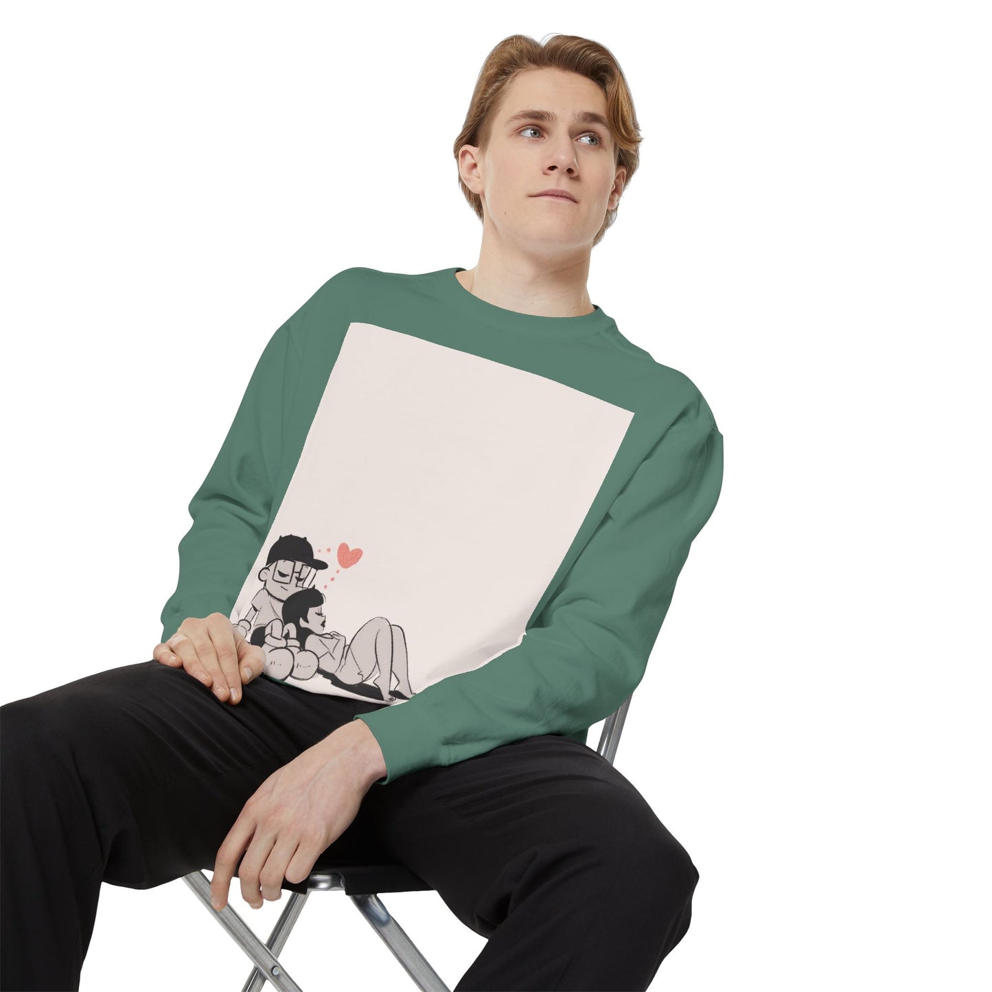 "Can We Talk For A Minute?.." ~ Unisex Garment-Dyed Sweatshirt