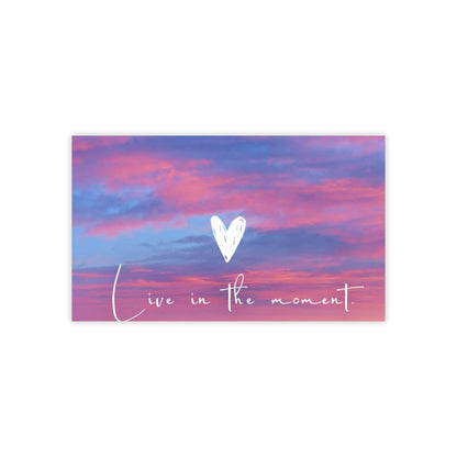 Inspirational Sticky Notes, Live in the Moment Reminder Pads, Office Supplies, Positive Affirmation Notes, Desk Decor, Gift for Her