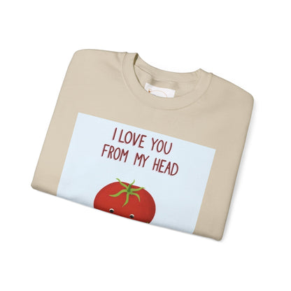 Cute Tomato Graphic Sweatshirt - "I Love You From My Head To-Ma-Toes!"