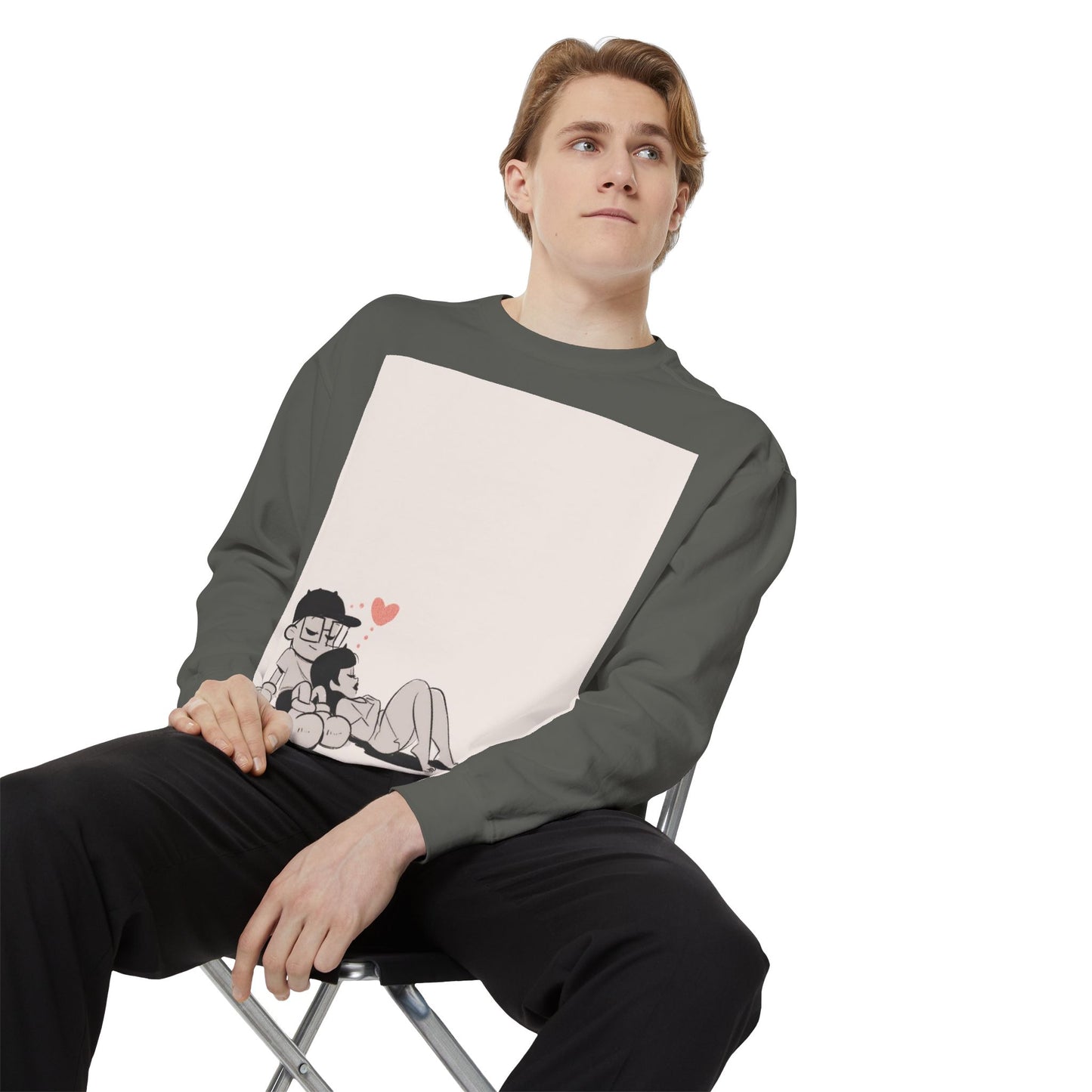 "Can We Talk For A Minute?.." ~ Unisex Garment-Dyed Sweatshirt