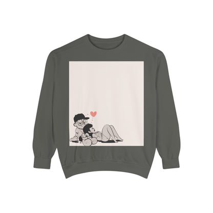 "Can We Talk For A Minute?.." ~ Unisex Garment-Dyed Sweatshirt