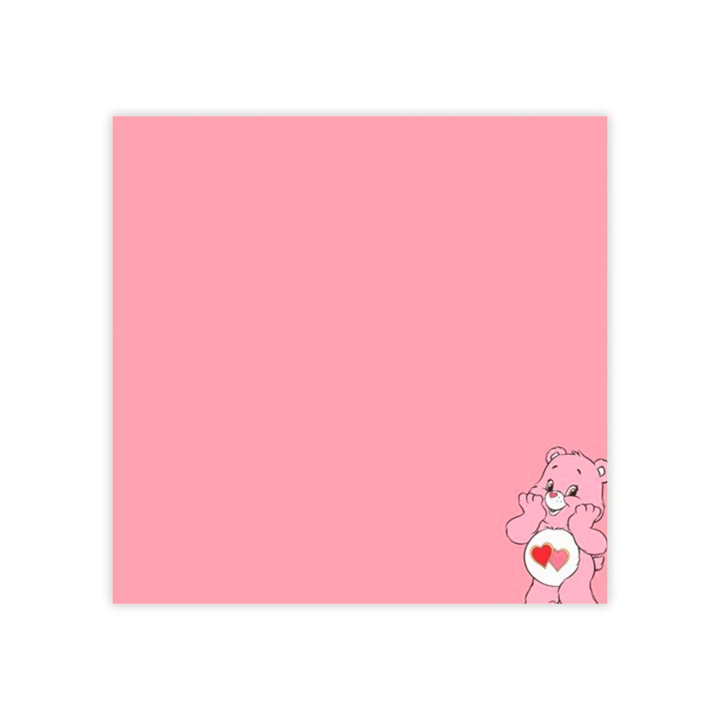 Pink Care bear Post-it® Note Pads