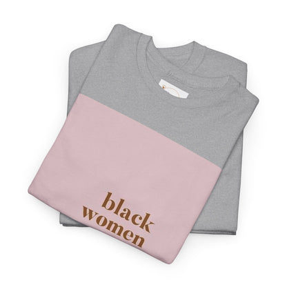 Empowering "Black Woman Are The Blueprint" Message Tee