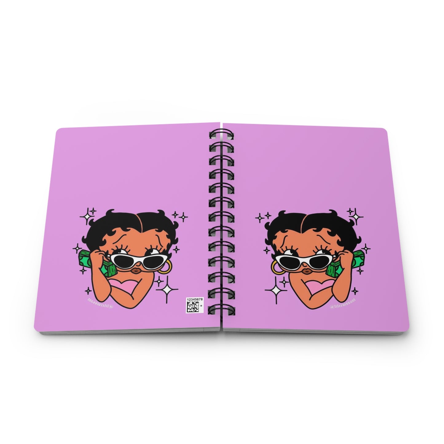 Stylish Betty Boop Spiral Bound Journal, Trendy Diary, Gift for Students, Cute Writing Notebook, Budget Planner, Motivational Journal