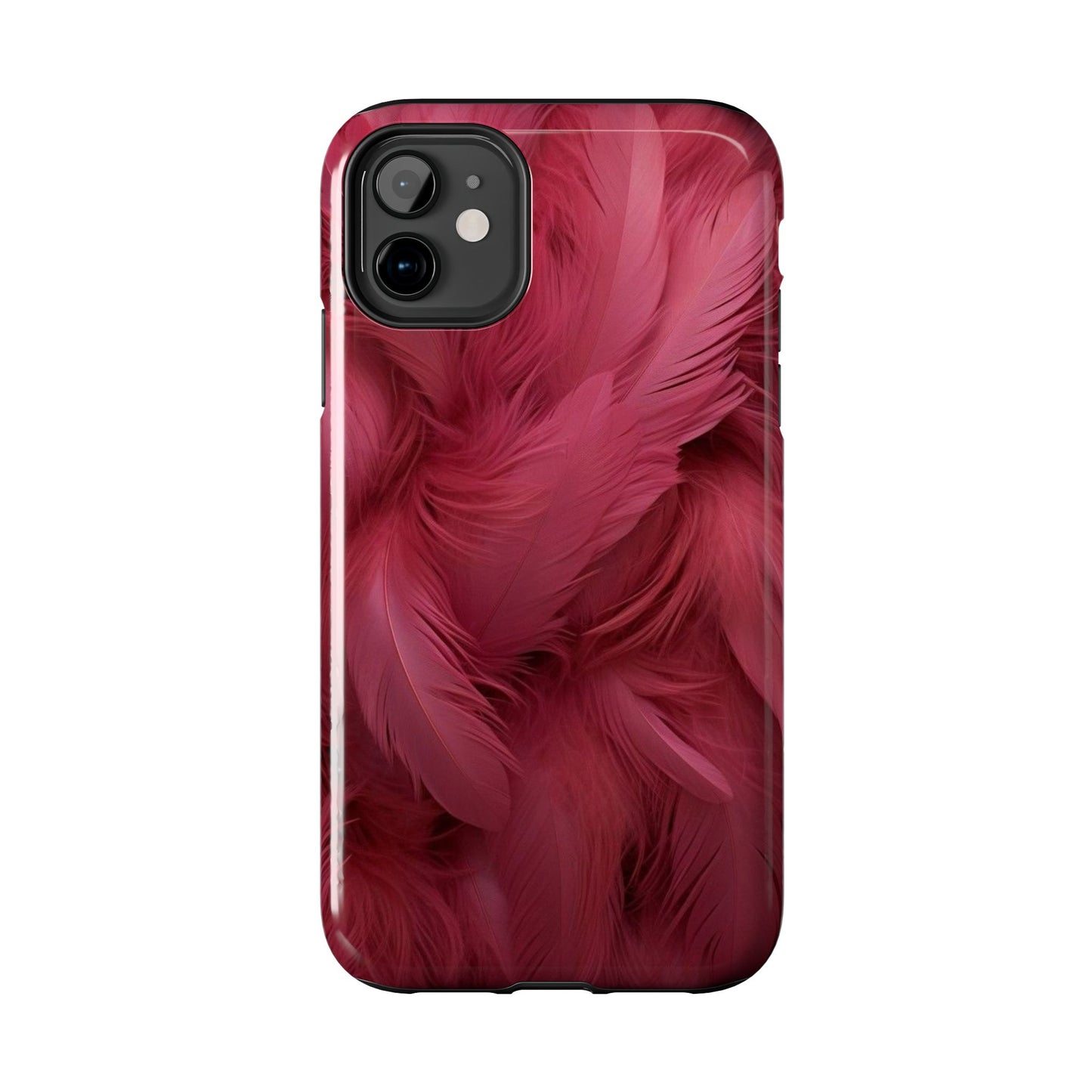 "Rebranding Into A New Badder Bitch!" Pink Feathered Tough Phone Cases