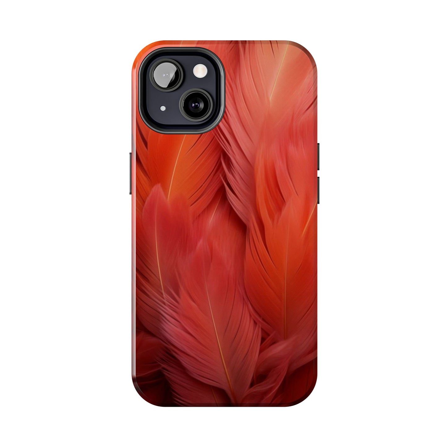 "Rebranding Into A New Badder Bitch!" Orange Feathered Tough Phone Cases