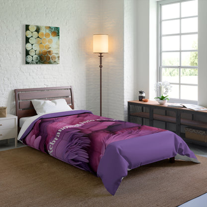 Purple "Rebranding Into A Badder Bitch!" Comforter