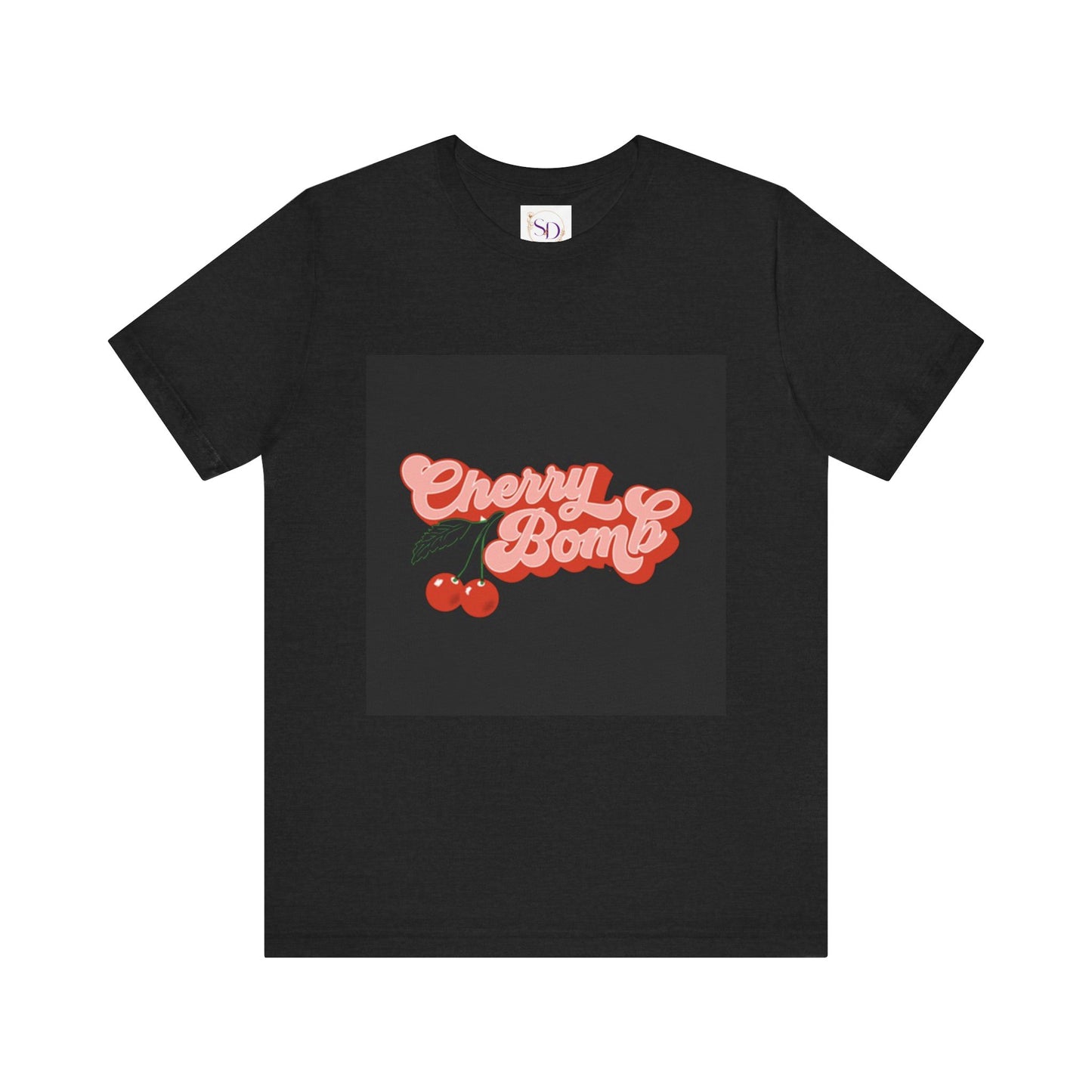 Cherry Bomb Unisex Tee | Playful Graphic T-Shirt for Casual Wear, Gifts for Friends, Summer Style, Music Lovers, Fun Tees