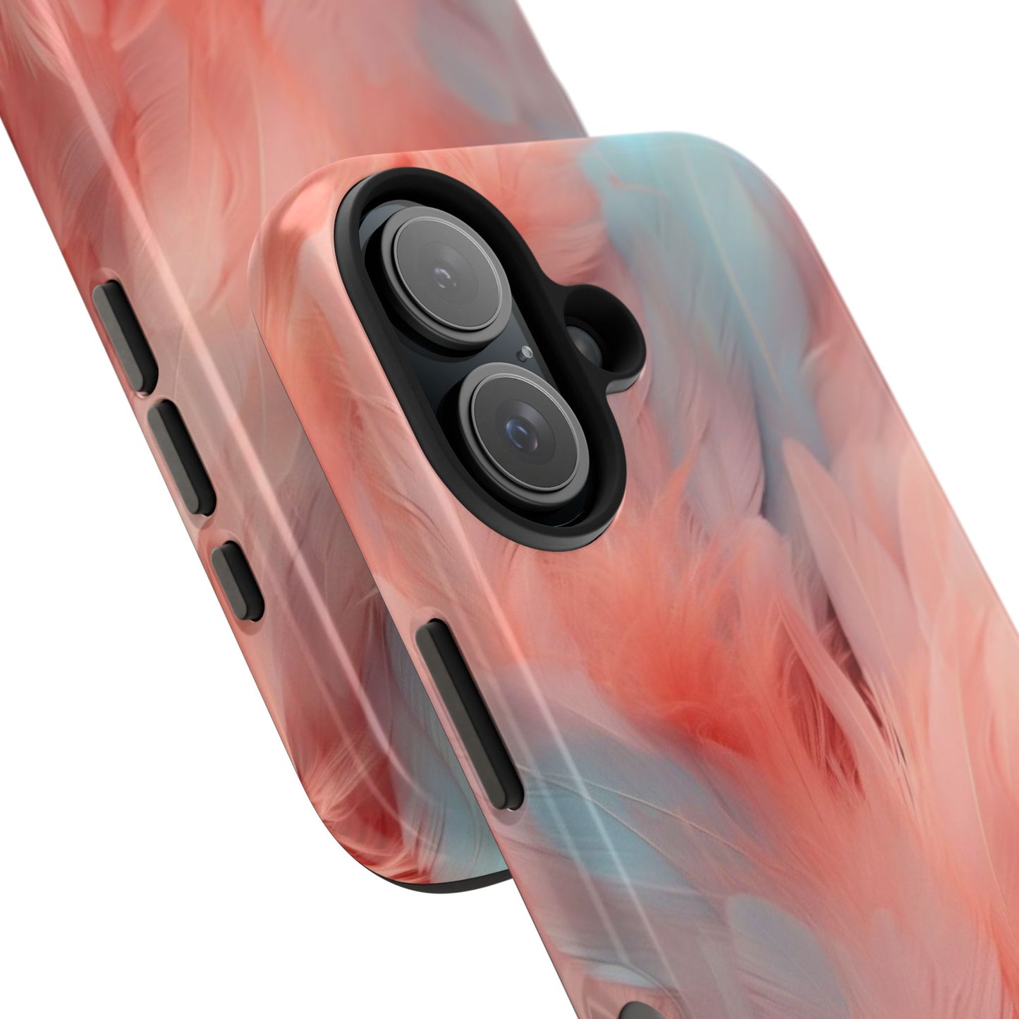 "Rebranding Into A New Badder Bitch!" ~ Pink/Baby Blue Feathered Tough Phone Cases