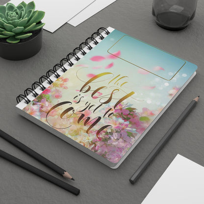 Floral Inspirational Spiral Bound Journal - Perfect for Journaling, Notetaking, Self-Reflection, Gift for Her, Motivational Diary