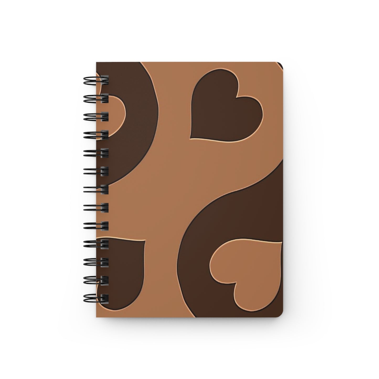 Cozy Love Journal - Heart Design, Spiral Bound Notebook for Note-Taking, Journaling, Gifts for Her, Valentine's Day, Planner