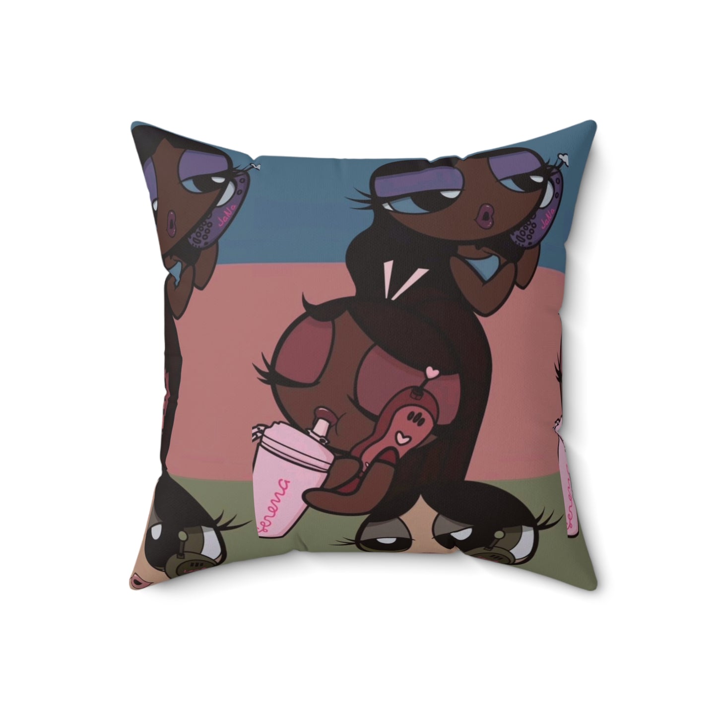 ImJustAGirl🎀🫧🩷~ Faux Suede Square Pillow