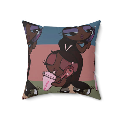 ImJustAGirl🎀🫧🩷~ Faux Suede Square Pillow