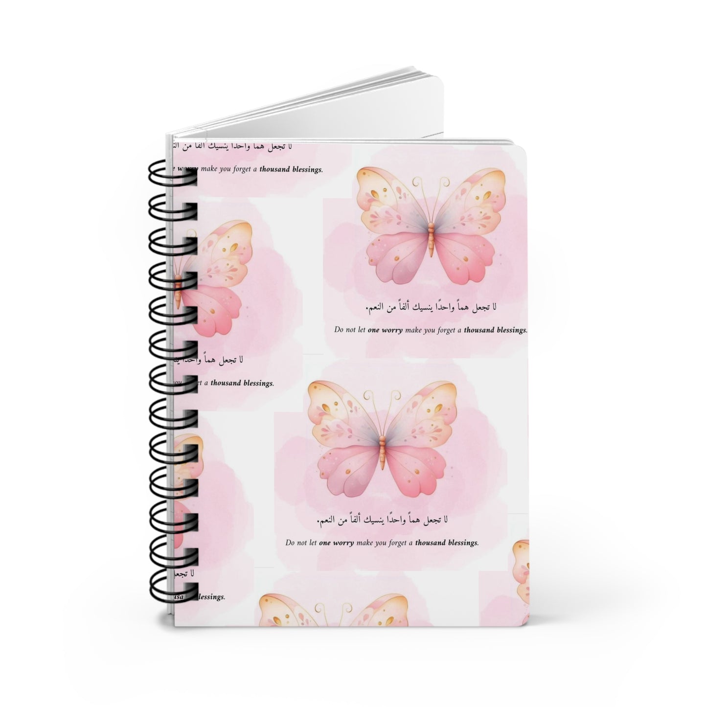 Butterfly Quote Journal | Inspirational Spiral Notebook for Writing, Artistic Notes, Mindfulness, Gifts, Self-Care