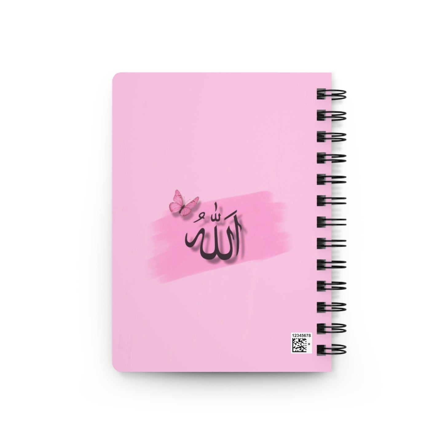 Spiral Bound Journal with Butterfly and Arabic Calligraphy - Elegant Notebook for Reflection, Gift for Ramadan, Personalized Diaries, [...]