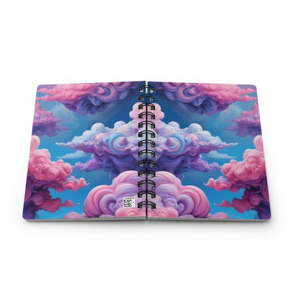 Dreamy Cloud Spiral Bound Journal, Inspirational Notebook, Creative Writing Gift, Motivational Diary, Cute Journal for Dreams