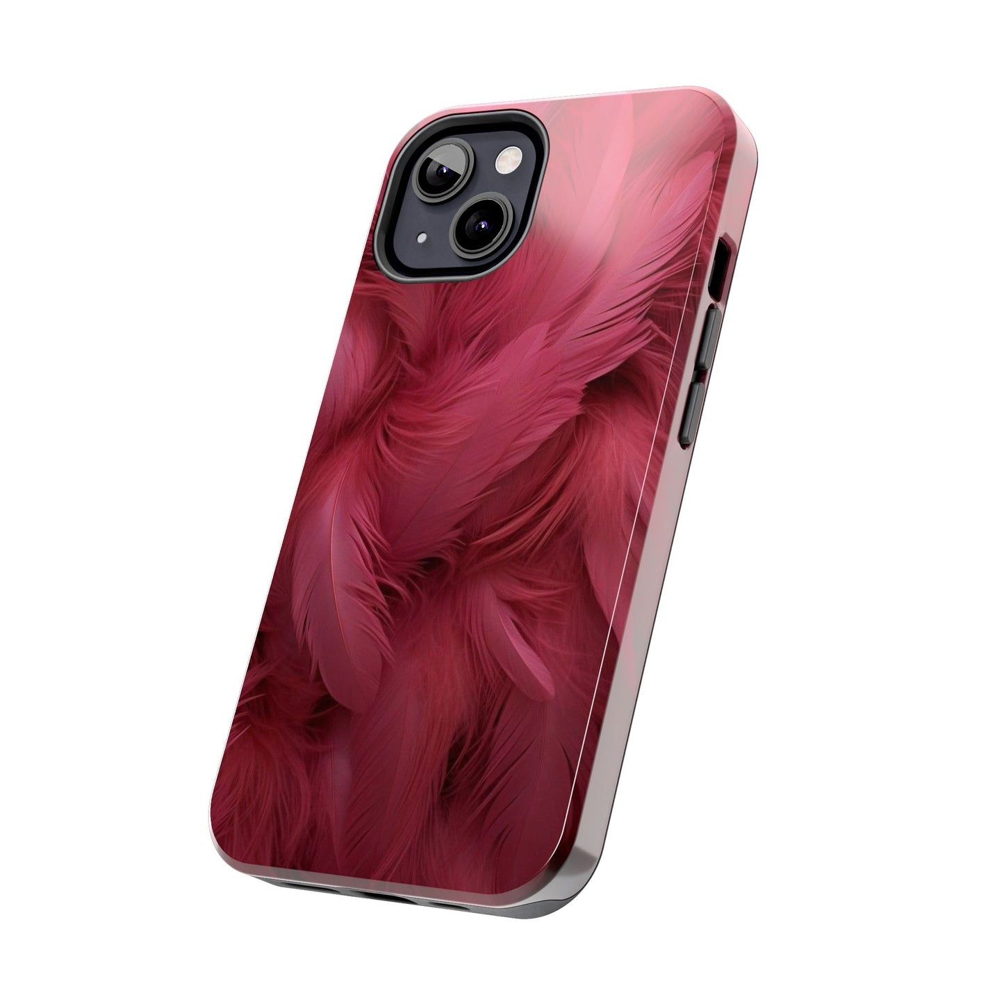"Rebranding Into A New Badder Bitch!" Pink Feathered Tough Phone Cases