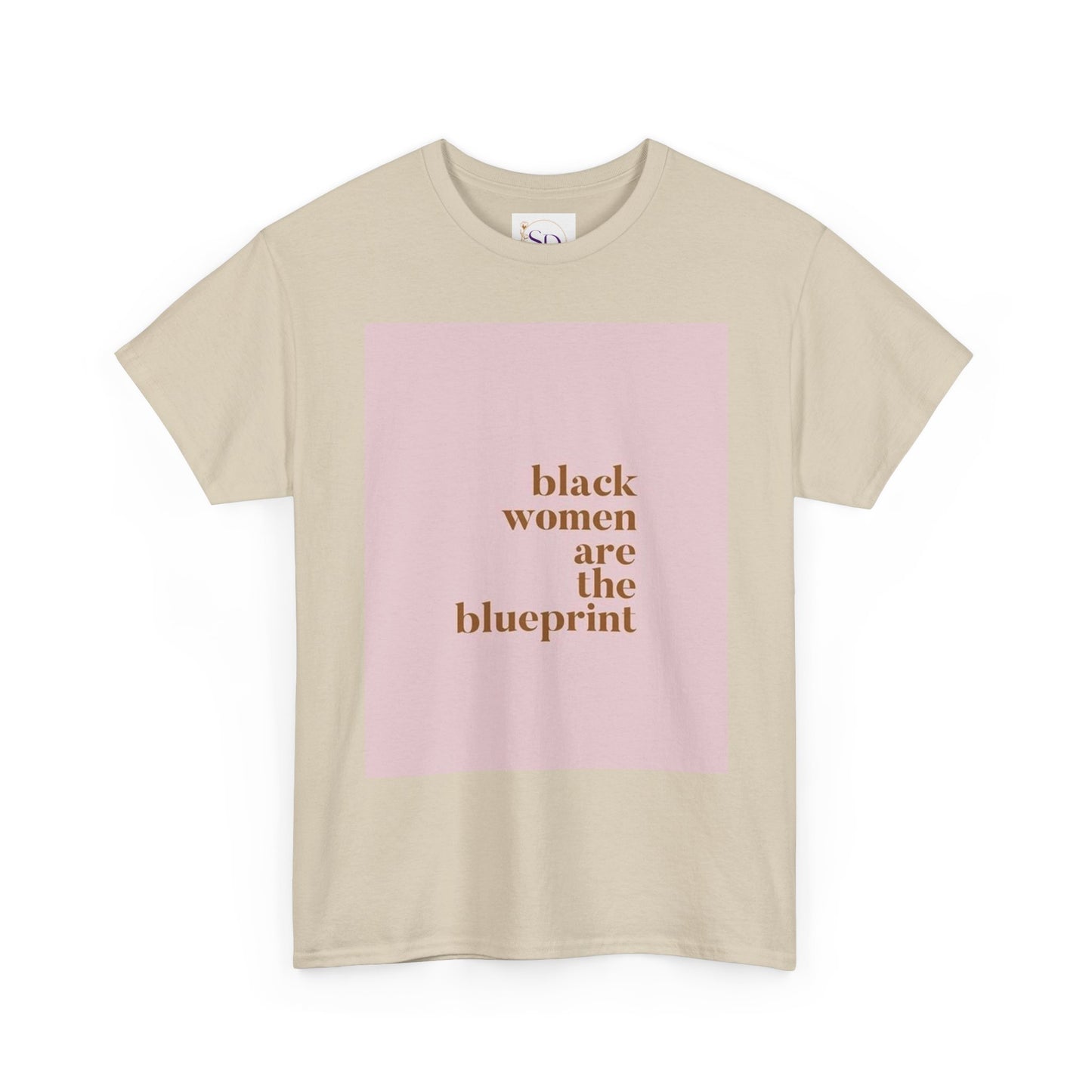 Empowering "Black Woman Are The Blueprint" Message Tee