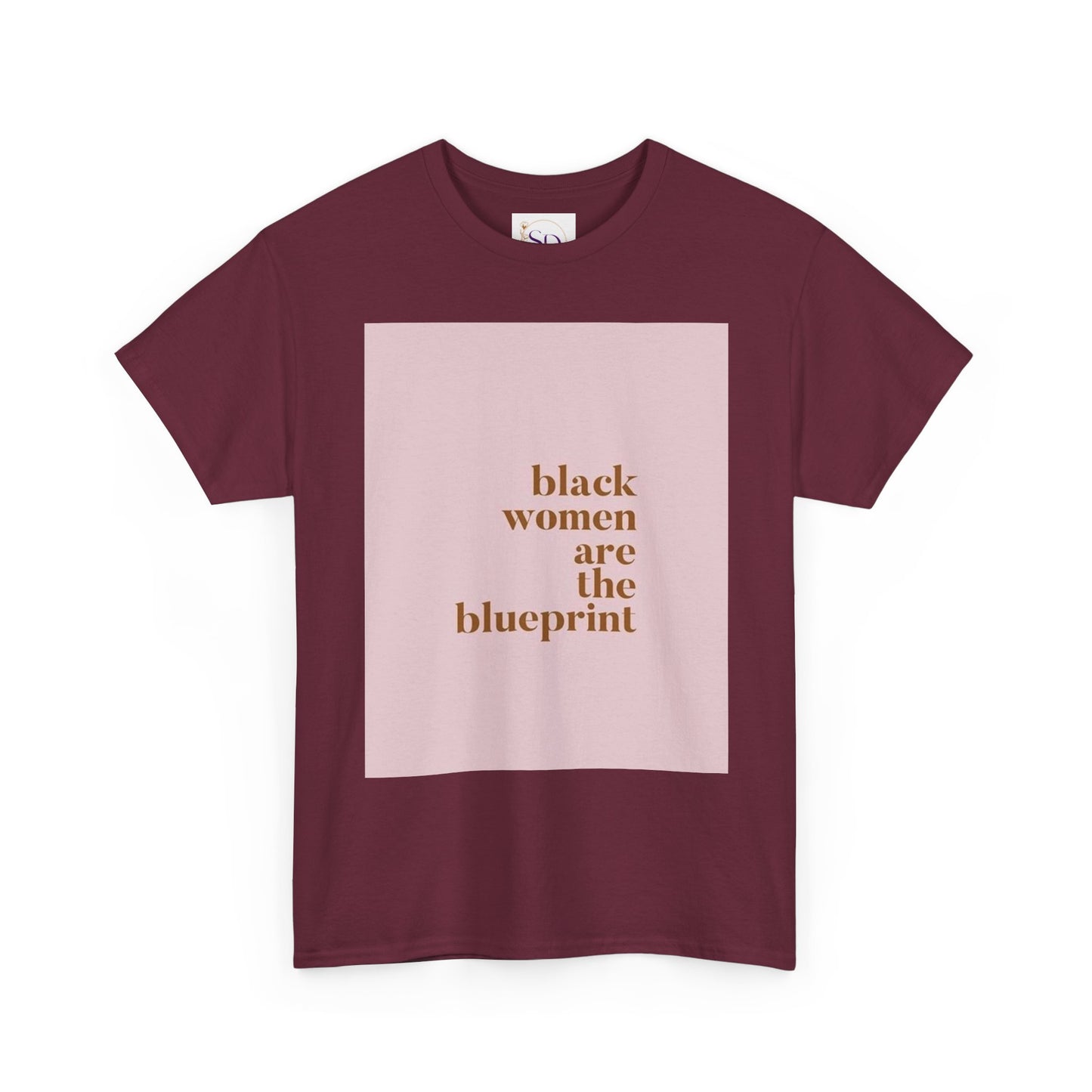 Empowering "Black Woman Are The Blueprint" Message Tee