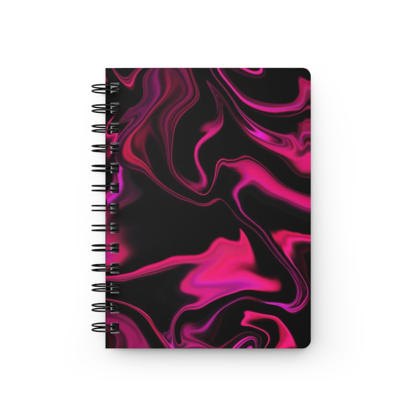 Abstract Pink & Black Spiral Bound Journal | Perfect for Writers, Creative Minds, Gift for Students, Cool Note-taking