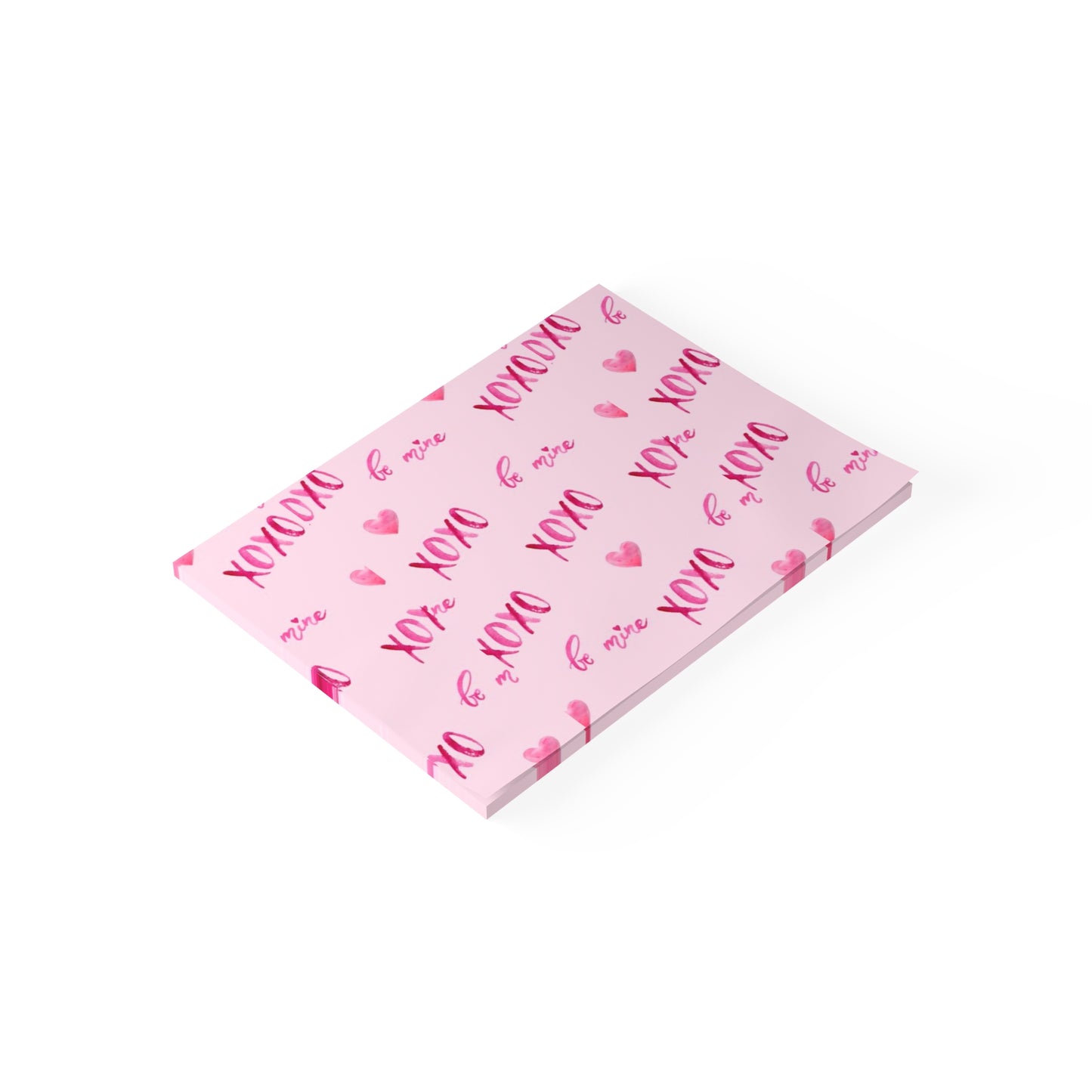 Post-it® Note Pads, xoxo pink design, Sticky Notes, Love Notes, Office Supplies, Stationery, Valentines Day Gift