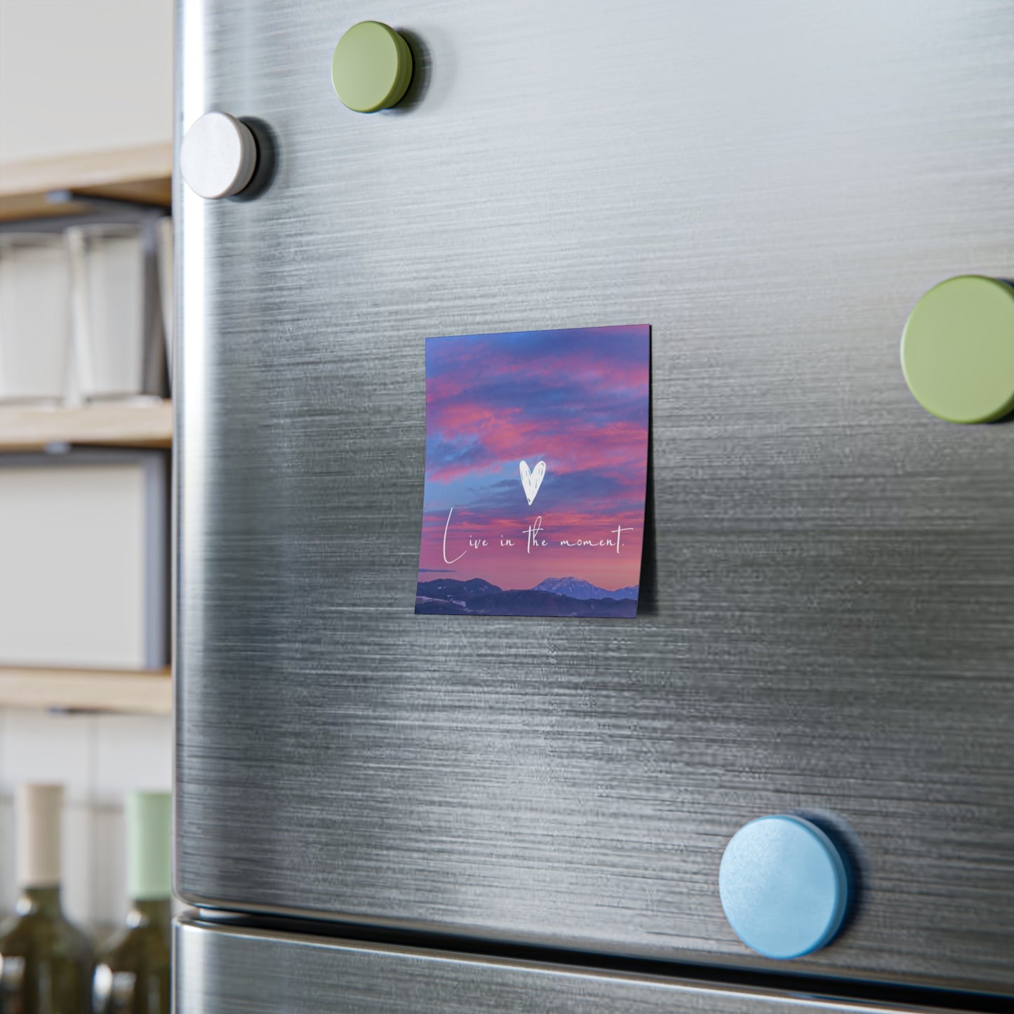 Inspirational Sticky Notes, Live in the Moment Reminder Pads, Office Supplies, Positive Affirmation Notes, Desk Decor, Gift for Her