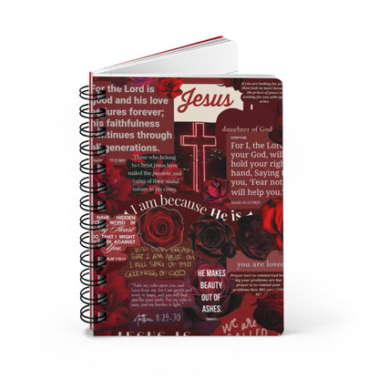 Inspirational Faith Journal - Spiral Bound Notebook, Motivational Writing, Christian Gifts, Religious Quote Journal, Bible Study