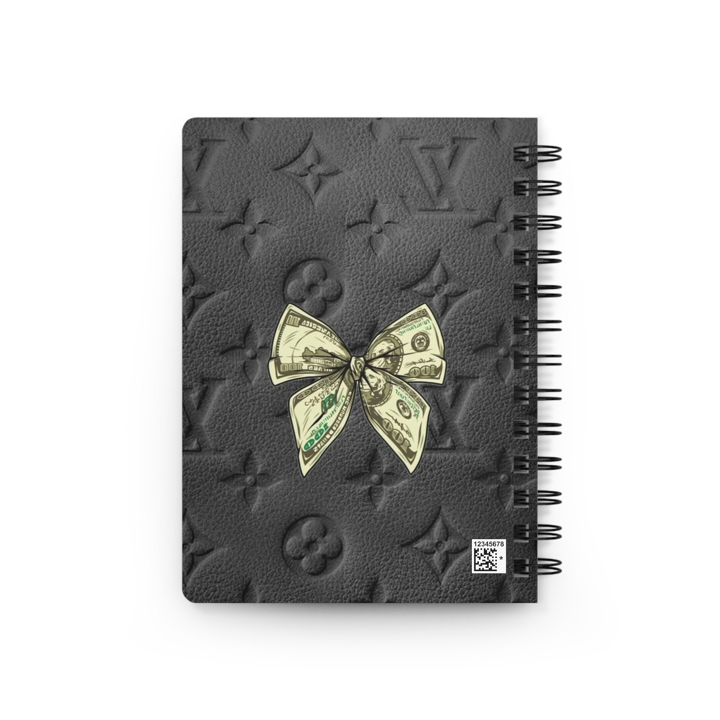 Elegant Money Bow Spiral Journal | Luxe Gift for Writers, Gratitude Journal, Luxury Notebook, Planner, Inspirational Diary