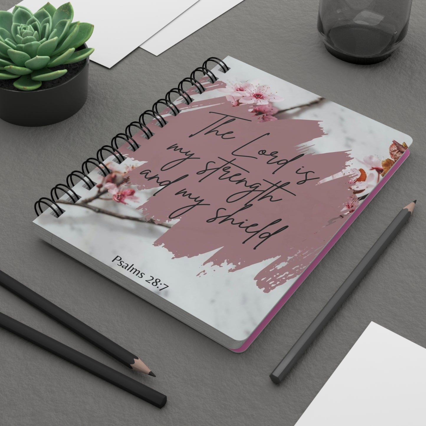 Inspirational Spiral Bound Journal, Faith Journal, Motivational Notebook, Gift for Her, Christian Devotional, Prayer Journal