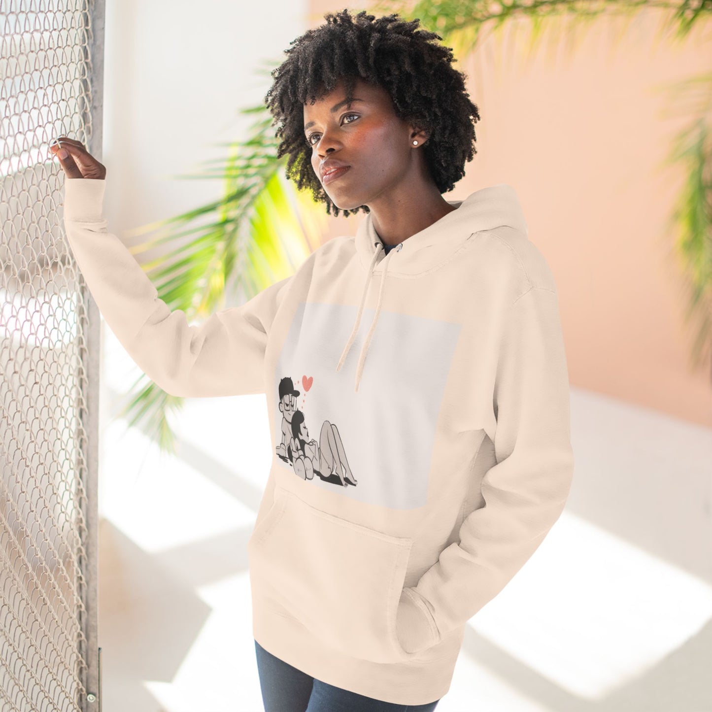 "Can We Talk For a Minute?..~ Three-Panel Fleece Hoodie