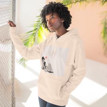 "Can We Talk For a Minute?..~ Three-Panel Fleece Hoodie