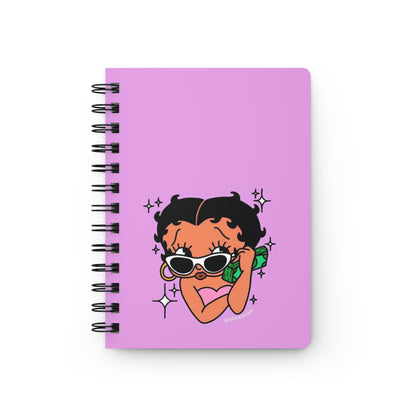 Stylish Betty Boop Spiral Bound Journal, Trendy Diary, Gift for Students, Cute Writing Notebook, Budget Planner, Motivational Journal