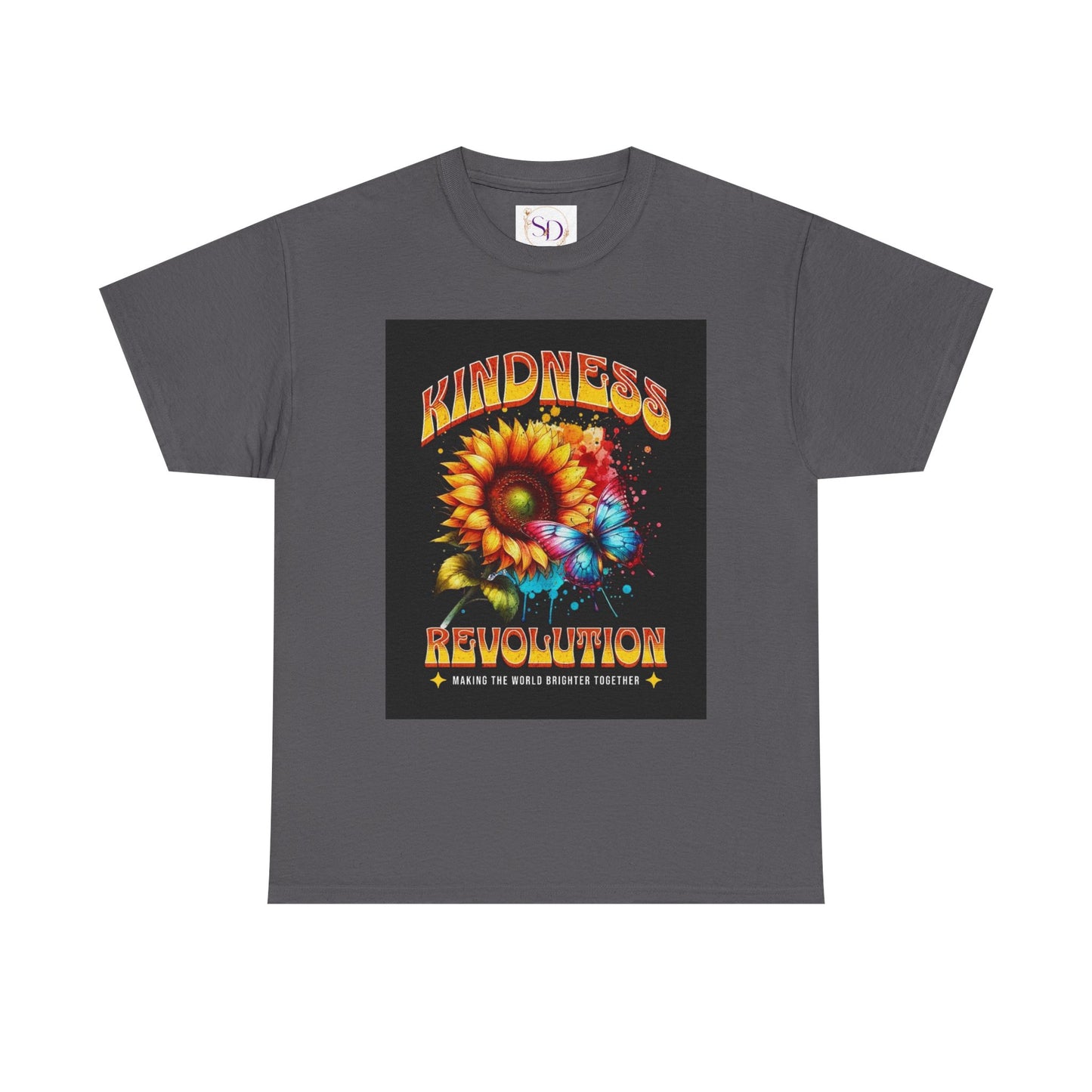 Kindness Revolution Tee: Vibrant Unisex Cotton T-Shirt for Positive Vibes, Gifts, Awareness, Everyday Wear, Casual Style