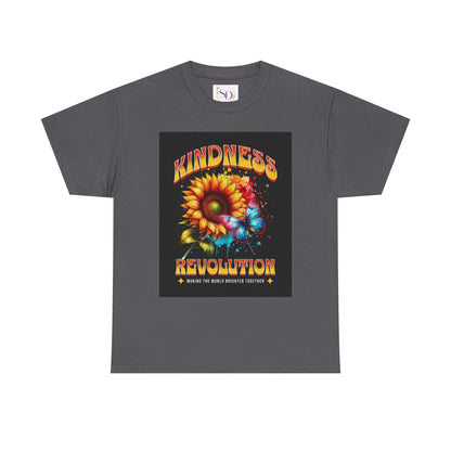 Kindness Revolution Tee: Vibrant Unisex Cotton T-Shirt for Positive Vibes, Gifts, Awareness, Everyday Wear, Casual Style