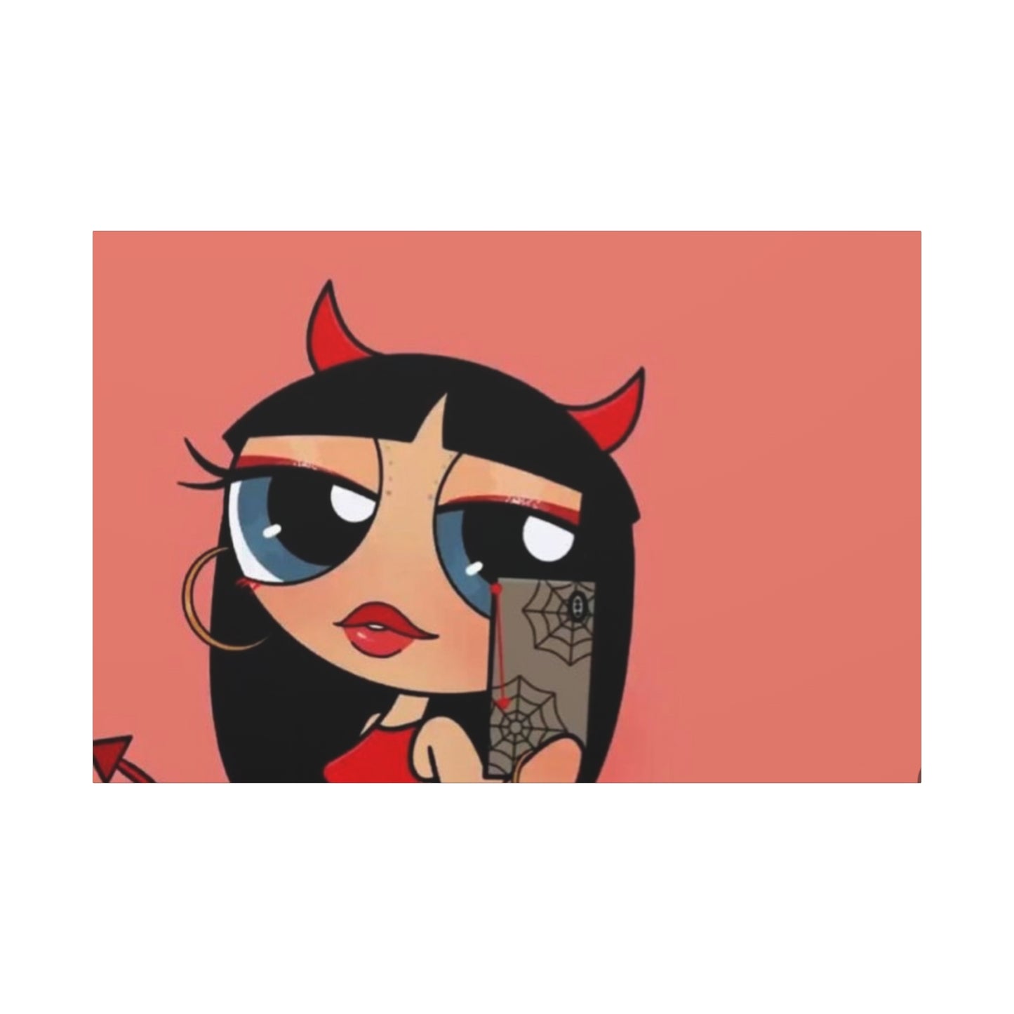 Devilish ImJustAGirl💅🏻🎀🫧~ Matte Canvas, Stretched, 1.25"