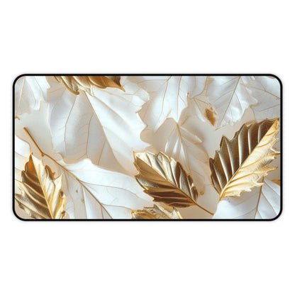 "Rebranding Into A New Badder Bitch!"~ White/Gold Desk Mat