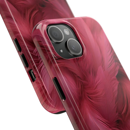 "Rebranding Into A New Badder Bitch!" Pink Feathered Tough Phone Cases