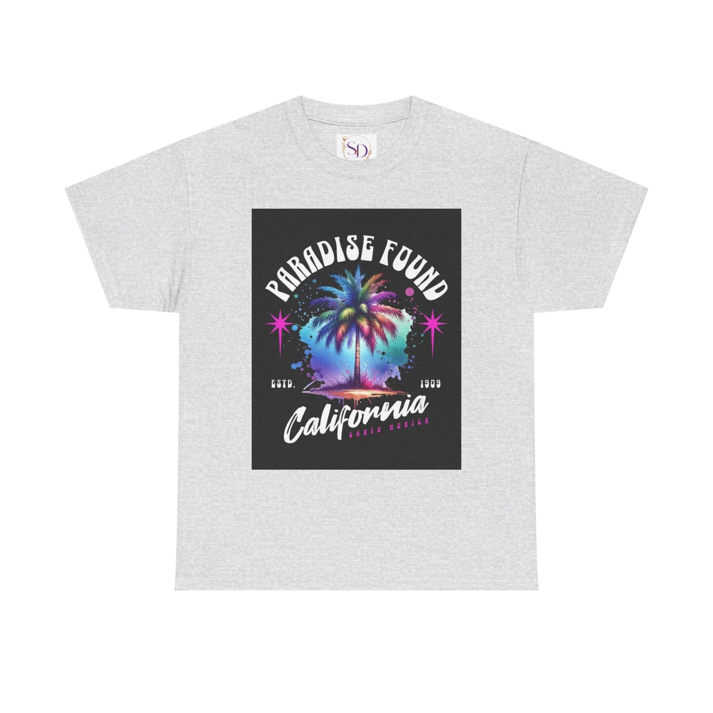 Paradise Found California Tee, Retro Summer Vibe Shirt, Beach Lover Gift, Unisex Graphic Tee, Casual Everyday Wear, Travel Souvenir