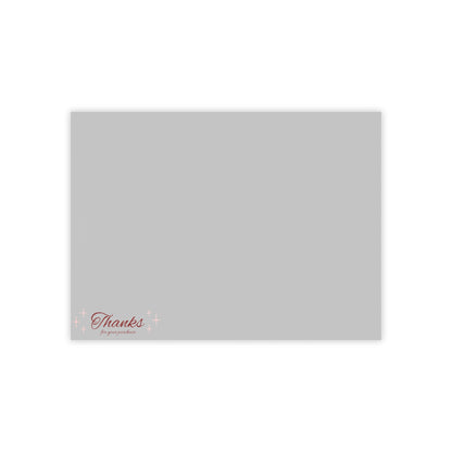 Grey " Thanks For Your Purchase" Post-it® Note Pads