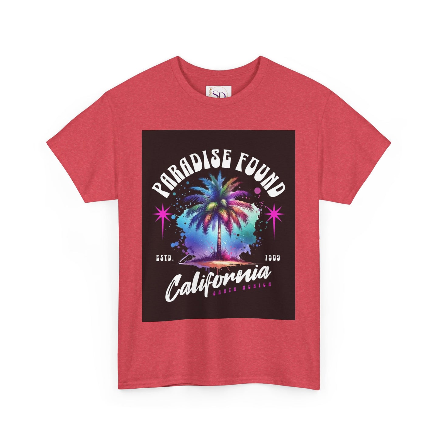 Paradise Found California Tee, Retro Summer Vibe Shirt, Beach Lover Gift, Unisex Graphic Tee, Casual Everyday Wear, Travel Souvenir