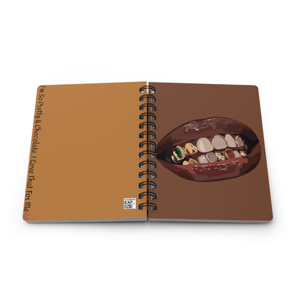 Melanin Gold Grillz Spiral Bound Journal