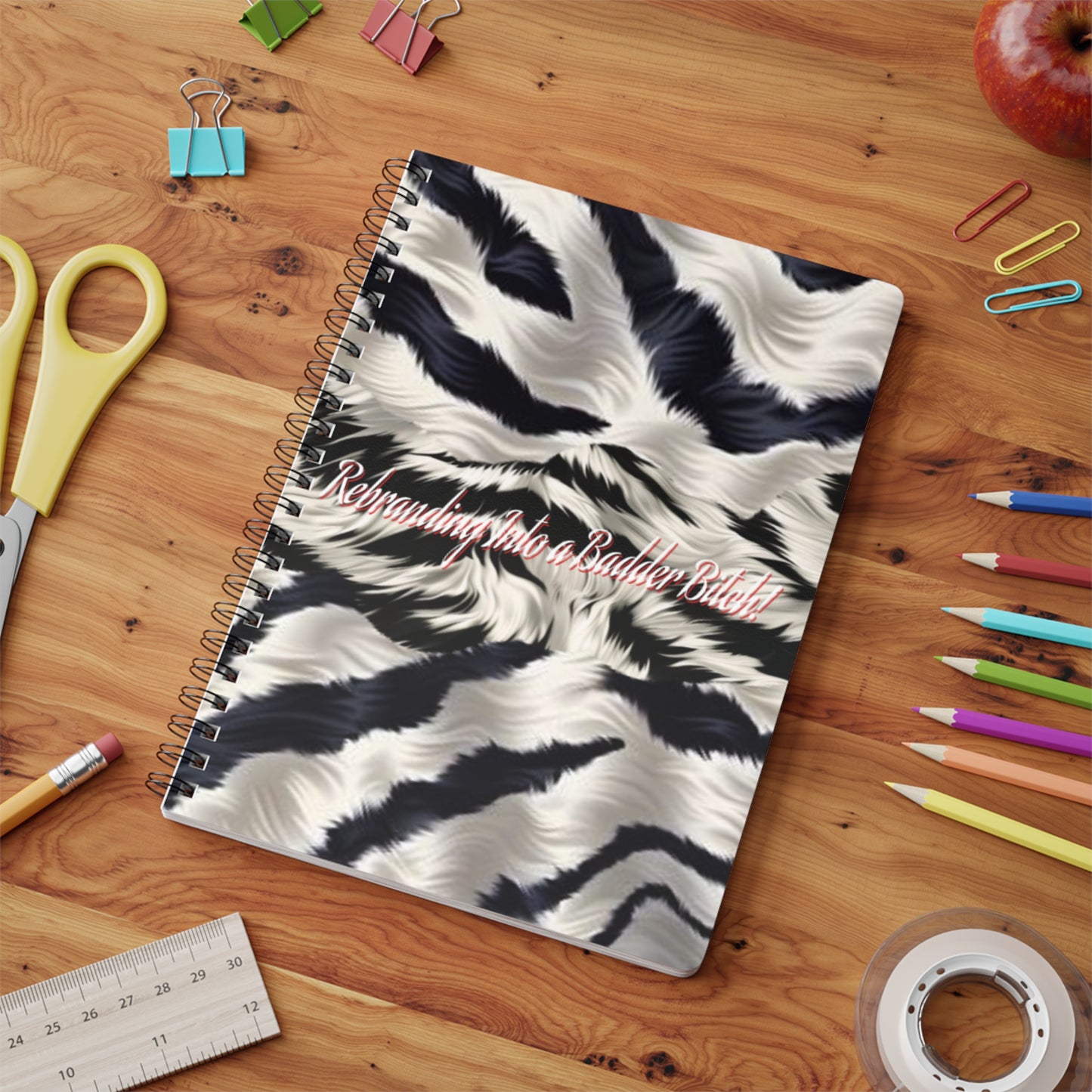 Motivating Journal Notebook, A5 "Rebranding Into A Badder Bitch!"