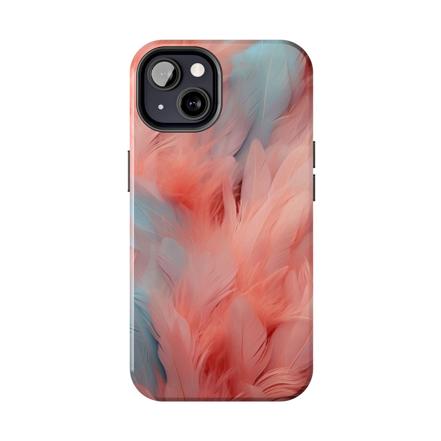 "Rebranding Into A New Badder Bitch!" ~ Pink/Baby Blue Feathered Tough Phone Cases