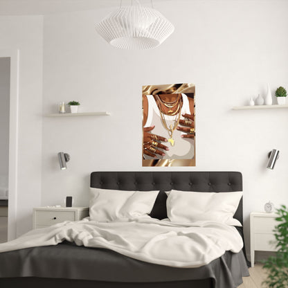 Melanin Gold Satin Posters (210gsm)