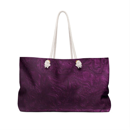 Elegant Purple Weekender Bag - Stylish Travel Tote for Weekend Getaways, Gym, Beach, Yoga, and Spa Days, Perfect Gift!